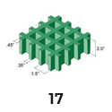 Molded Grating 2.0in thick 1.5x1.5 mesh